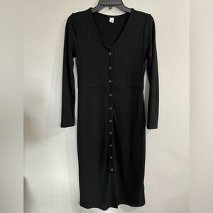 NWOT Old Navy ribbed black dress